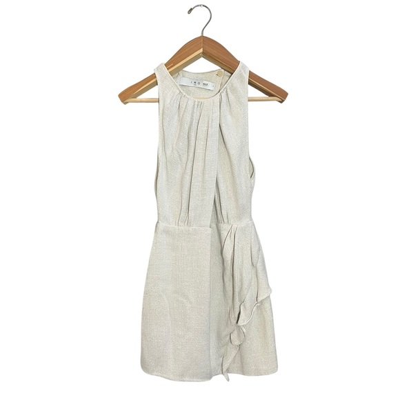 IRO Yasmina White/silver Asymmetrical Cutout
Mini Dress size 6 - Picture 4 of 10